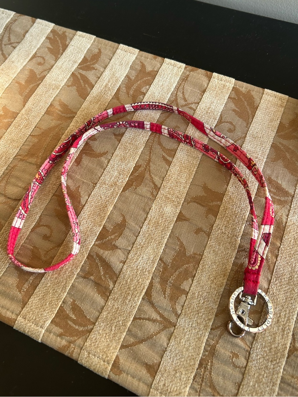 Vera Bradley Rosy Posies Lanyard